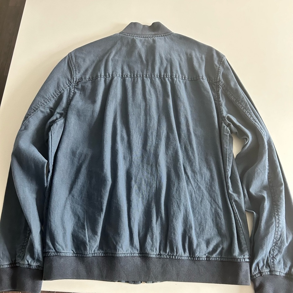 Men's Blue Casual Jacket - Picture 3 of 8